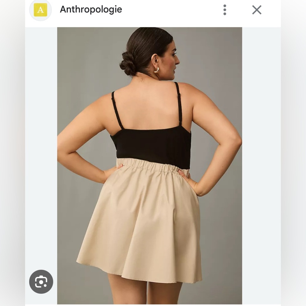 Maeve Black and Cream Dress